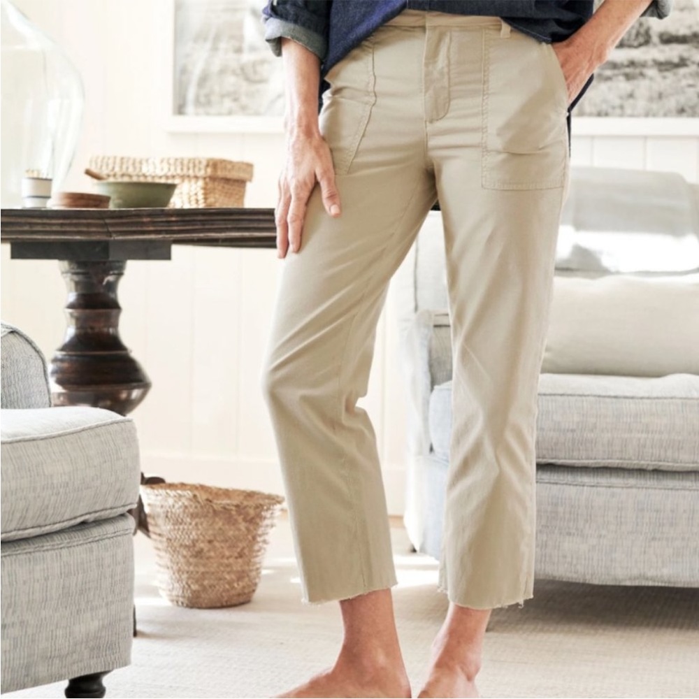 NEW Frank & Eileen Blackstone Utility Pant in Italian Performance Twill Khaki